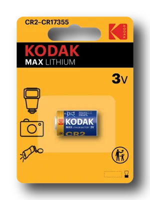 Pila de litio Kodak MAX CR2