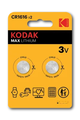 Pilas de litio Kodak MAX CR1616