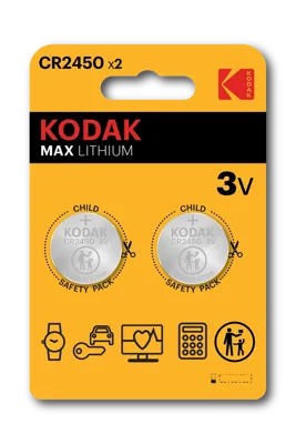 Pilas de litio Kodak MAX CR2450