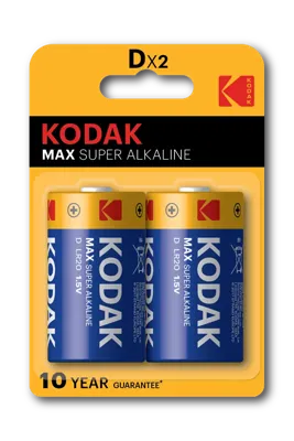 Pilas alcalinas Kodak MAX D (LR20)