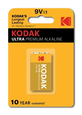 Pila alcalina Kodak ULTRA Premium 9V (6LR61)