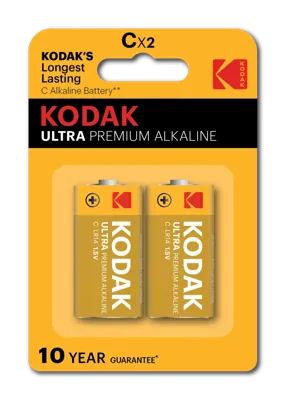 Pilas alcalinas Kodak ULTRA Premium C (LR14)