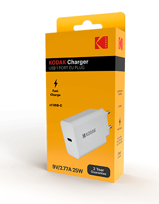 Kodak USB-C wall fast charger 25w